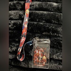 Kakegurui anime themed lanyard with ID badge holder.